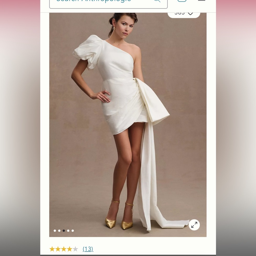 Anthropologie one shoulder dress